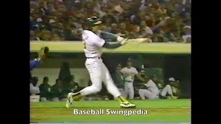 Jose Canseco Home Run Swing Slow Motion 1988217 [upl. by Kesia]