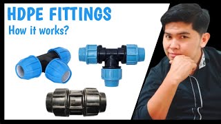 How to connect PE COUPLER fittings  Basic plumbing [upl. by Einimod]