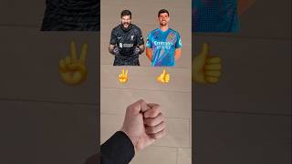 Thibault Courtois or Alisson shorts short football youtube youtubeshorts youtubeshort [upl. by Skylar]