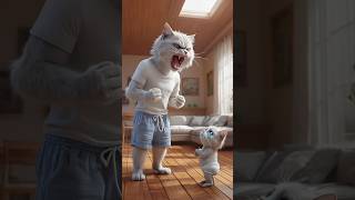 The kitten was eaten by a lion🙀 cat kittten story cute [upl. by Ardnaz943]