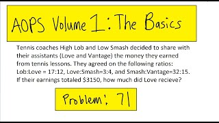 AOPS Volume 1 The Basics Problem 71 [upl. by Akeme433]