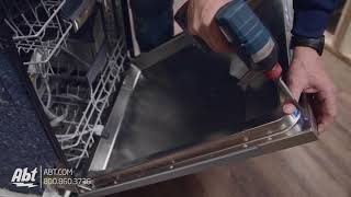 How To Bosch Dishwasher Panel Installation [upl. by Muiram899]