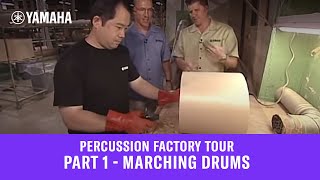 Yamaha Percussion Factory Tour  Part 1 Marching Drums [upl. by Leitnahs]