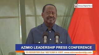 LIVE Raila Odingas EXPLOSIVE Press briefing after Ruto defended his GTOG oil deal [upl. by Yelwar]