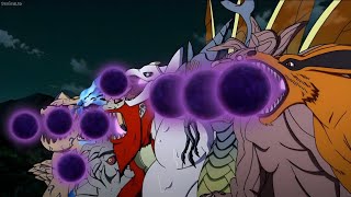 Naruto and the NineTailed Beasts combine to use the Beast Ball to finish off the TenTailed Beasts [upl. by Darrow503]