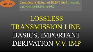 Introduction to Lossless Transmission Line with Derivation  EMFT  R K Classes  Hindi  Lec 8 [upl. by Feliza339]