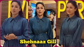 Shehnaaz Gill Looks Beautiful at Guru Randhawa Movie Shahkot Special Screening [upl. by Adehsar87]