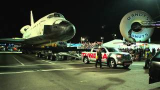 Toyota Tundra tows space shuttle Endeavour [upl. by Ennaus]