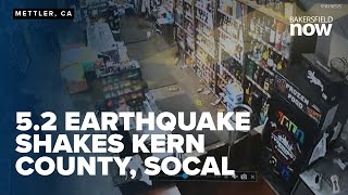 USGS 52 magnitude earthquake felt in Kern County [upl. by Eciral447]