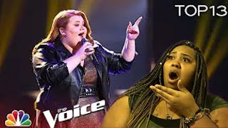 The Voice Live Top 13  Makenzie Thomas did JHud Justice  Reaction [upl. by Lenad]