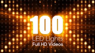 100 LED Lights videos  Advanced Custom Controls  Full HD Loops [upl. by Lalittah]