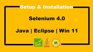 Selenium 4 Setup With Java And Eclipse  Download And Install  Selenium 4 Installation 2024 [upl. by Ferree]