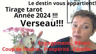 Tirage tarot lannée 2024 pour le Verseau [upl. by Anairam]