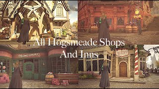 Exploring All Hogsmeade Shops and Inns  Hogwarts Legacy ambience [upl. by Guimond]