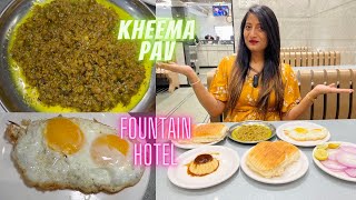 Best Kheema Pav in a 23 Year old Restaurant in Mira Road Hotel Fountain  Dil Dosti Food [upl. by Akinat]