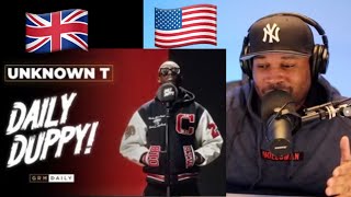 American🇺🇸 Reacts to 🇬🇧 Unknown T  Daily Duppy  GRM Daily [upl. by Janka]