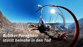 Bubiker Paraglider stürzt beinahe in den Tod [upl. by Nazus197]