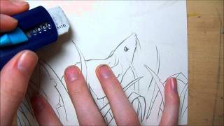 Copic Marker Tutorial CloseUp Grass Part 1 [upl. by Amron]