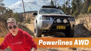 STUCK TWICE  Lithgow 4x4 powerline tracks in a FORD TERRITORY AWD [upl. by Ennej59]