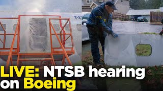 Watch live Boeing safety concerns reviewed by NTSB [upl. by Rahel]