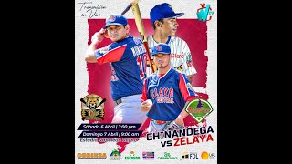 🔴Pomares2024 ZELAYA VS TIGRES DE CHINANDEGA JUEGO 1  ⚾️ En vivo 🎥 [upl. by Salokin]