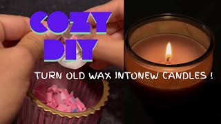 Don’t throw out used wax DIY candle recycling🕯️ [upl. by Yromas]