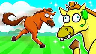 ROBLOX CRAZY HORSE GAME [upl. by Kcirdaed]