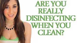 Disinfectants vs Cleaners  Are You Really Disinfecting When You Clean Clean My Space [upl. by Attekahs]