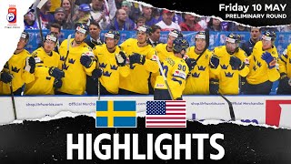 Highlights  Sweden vs USA  2024 MensWorlds [upl. by Anaele6]