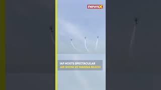 watch  IAF Hosts Grand Air Show at Marina Beach  NewsX [upl. by Torrell]