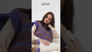 Alize Superlana Maxi Batik ile İki Renkli Pirinç Modeller [upl. by Zippel731]