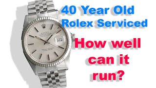 Servicing a Rolex Datejust from the 1980s [upl. by Vasquez]