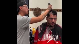 Alex pereira shaved his head ahead of his Fight fightweek ufc [upl. by Erusaert]