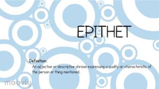 Epithets in Literature [upl. by Fiona]