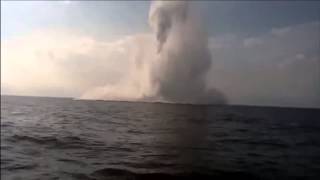 What a sea mine explosion looks like [upl. by Marienthal190]