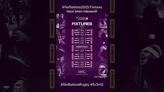 The Six Nations Fixtures for 2025  SportsEvents Ev3nt5 Rugby SixNations2025 SixNationsRugby [upl. by Bartlett865]