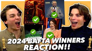 2024 BAFTA Winners REACTION [upl. by Aehta]