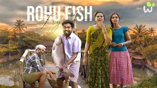 GIANT ROHU FISH FRY  Big size Rohu Fish Fried in my Village Home  ഭീമൻ മത്സ്യം  Fish fry Recipe [upl. by Vernor]