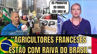 Protesto Contra O Brasil E O Mercosul Na França [upl. by Vaish]