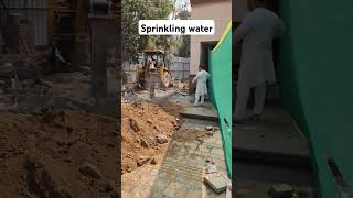 Water sprinkling dwarka mor gate no 01 ll Dwarka mor ll Gate no 01 renovation work shorts [upl. by Saideman938]