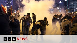 Protests in West Bank after Gaza hospital blast  BBC News [upl. by Ivory831]