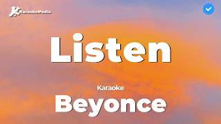 Listen Karaoke  Beyonce [upl. by Noyes624]