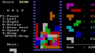 TETRIS ⭐ Original IBM PC Version [upl. by Airec962]