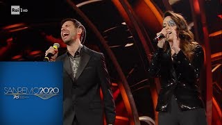 Sanremo 2020  Gessica Notaro e Antonio Maggio cantano quotLa faccia e il cuorequot [upl. by Llertniuq551]