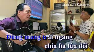 MÙA THU LÁ BAY KARAOKE Tone Nam Guitar  B [upl. by Giordano]