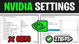 NVIDIA CONTROL PANEL  Best Settings for FPS amp NO DELAY UPDATED [upl. by Tallia318]