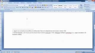 Comment insérer une note de bas de page dans Word 2007 [upl. by Leiser]