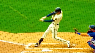 Christian Yelich Slow Motion Home Run Baseball Swing Hitting Mechanics Instruction Video Tips [upl. by Unni]