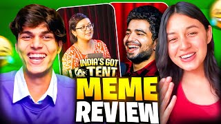 INDIAS GOT LATENT MEME REACTION  Funniest meme review ever 😂 [upl. by Reagen15]