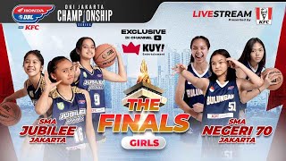 🔴 LIVE SMA Jubilee JAKARTA VS SMAN 70 JAKARTA  Final Honda DBL with KFC 2022 [upl. by Yesrej]